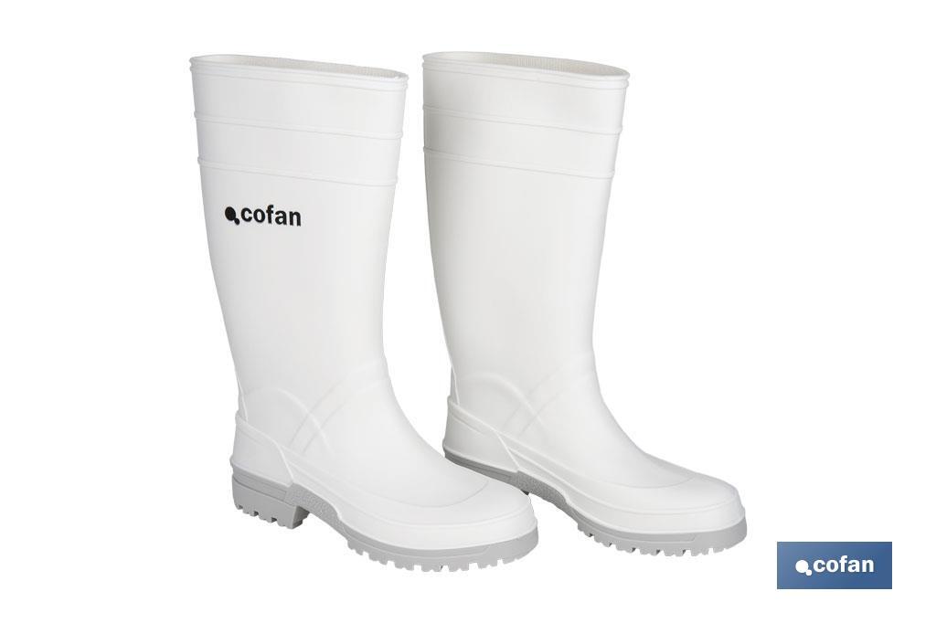 BOTA AGUA PVC BLANCA TALLA 36