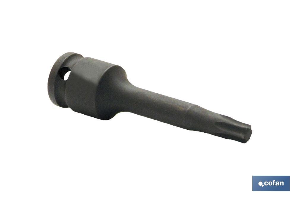 Vaso de impacto Torx de 1/4 | Modelo Macho | Disponible en varias medidas